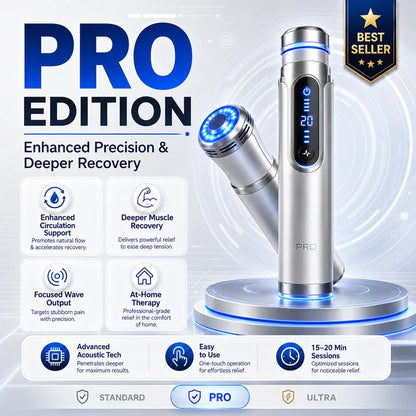 Advanced Acoustic Shockwave Therapy restores penile tissue health to enhance rise rigidity, stamina, and male performance confidence, relieving muscle pain, joint stiffness, tendon discomfort📈