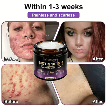 Made and Shipped from USA ✨SEAGRIL® Biotin 10-in-1 Skin Restoration Cream 🍀
