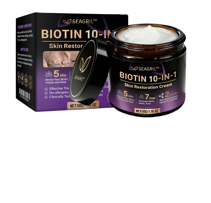 Made and Shipped from USA ✨SEAGRIL® Biotin 10-in-1 Skin Restoration Cream 🍀