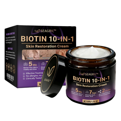 Made and Shipped from USA ✨SEAGRIL® Biotin 10-in-1 Skin Restoration Cream 🍀