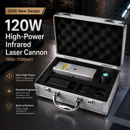 🔥2026 Brand New “Shadow Samurai” 120W 900–1100nm Infrared Laser Cannon