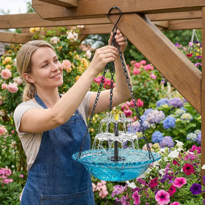 🎉 Special Offer Today Only!🐦Solar Cascade Hanging Bird Bath Fountain🎉