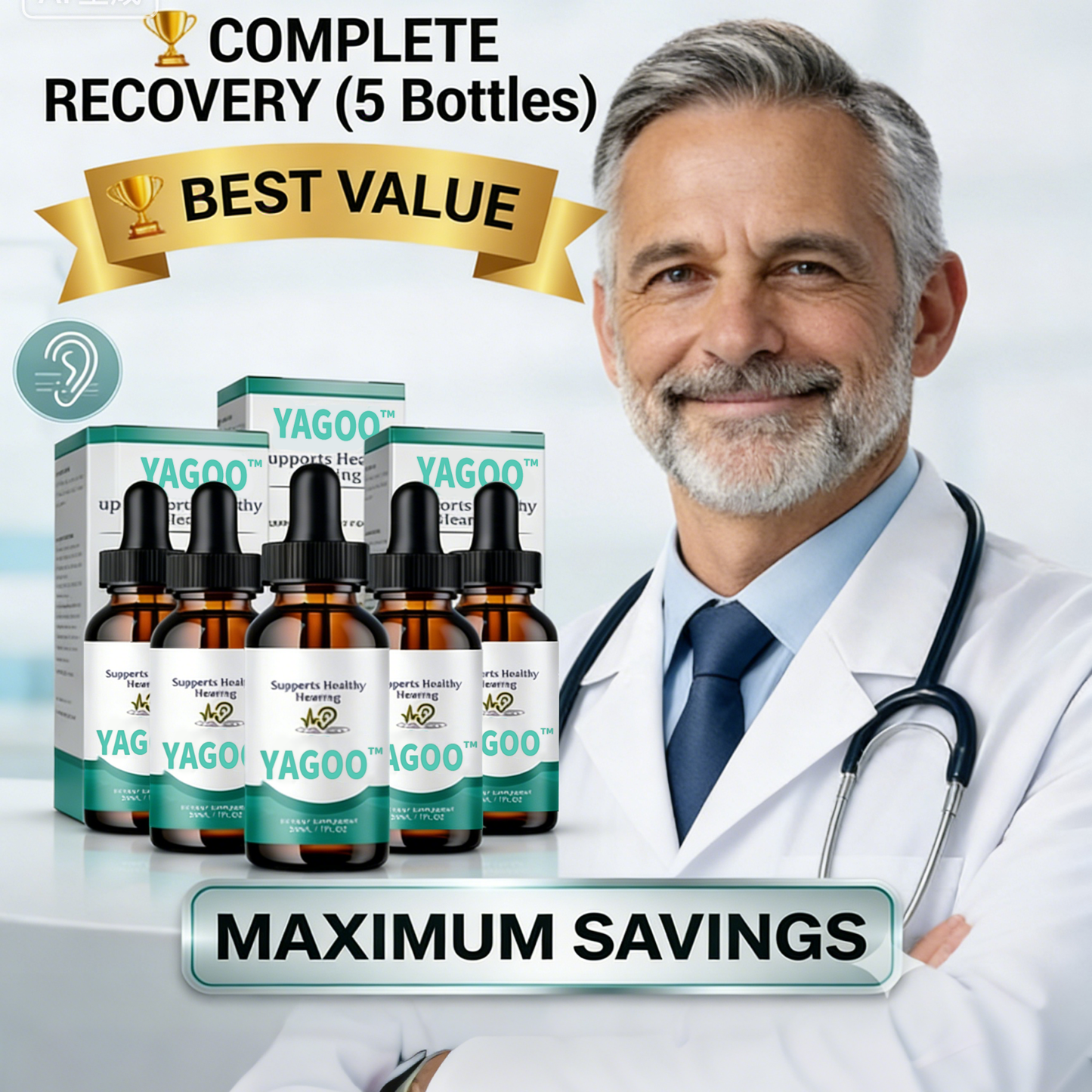 👂70%OFF-2026 Upgrade🔥YAGOO® Tinnitus Ear Drops — Cleans Earwax, Relieves Tinnitus