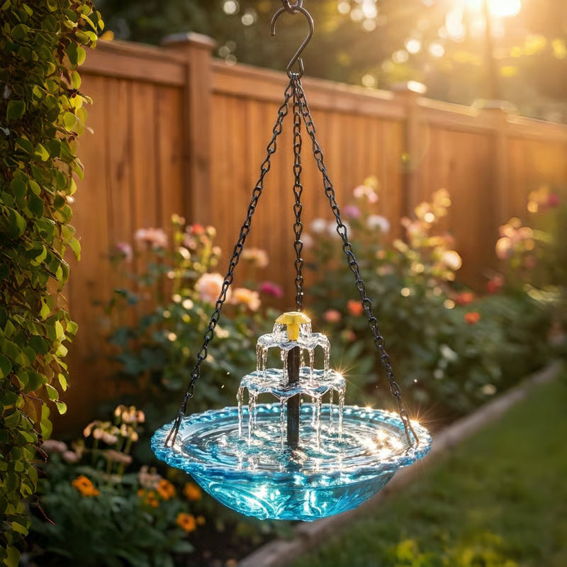 🎉 Special Offer Today Only!🐦Solar Cascade Hanging Bird Bath Fountain🎉