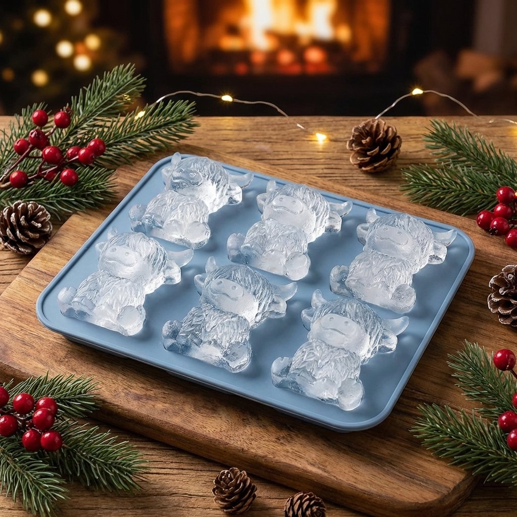 🔥LAST DAY SALE$ 9.99!!⚡50K+ SOLD!🐮 Mini Highland Cow Ice Cube Mold – Cute 3D Ice for Drinks, Parties & Gifts