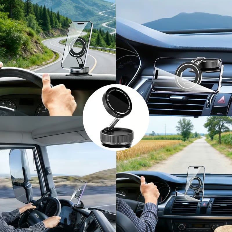 🔥2026 Spring Special Offer 50% OFF👒Vacuum Phone Mount with One-Step-Lock