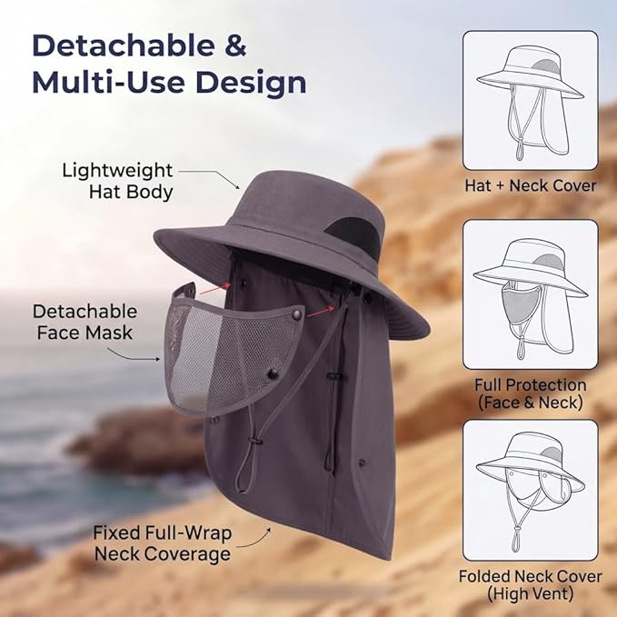 🔥LAST DAY 47% OFF🎣- Unisex Adventure Shield - Extreme UV Protection for All Terrains