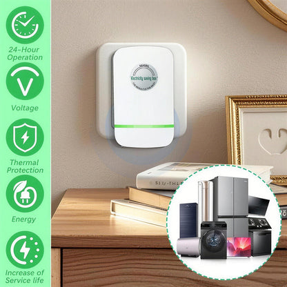 ⚡Last Day Sale Plug-In Power Box with US Plug ✨ Reduce Electricity Bill & Energy Waste