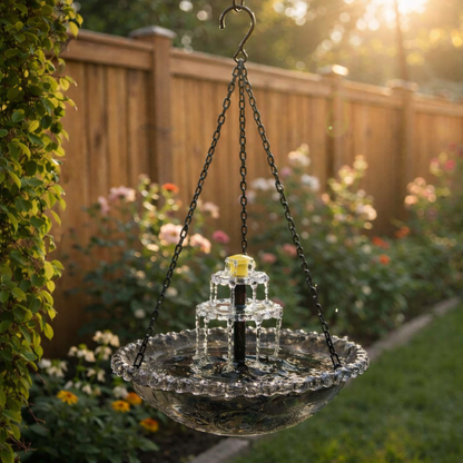 🎉 Special Offer Today Only!🐦Solar Cascade Hanging Bird Bath Fountain🎉