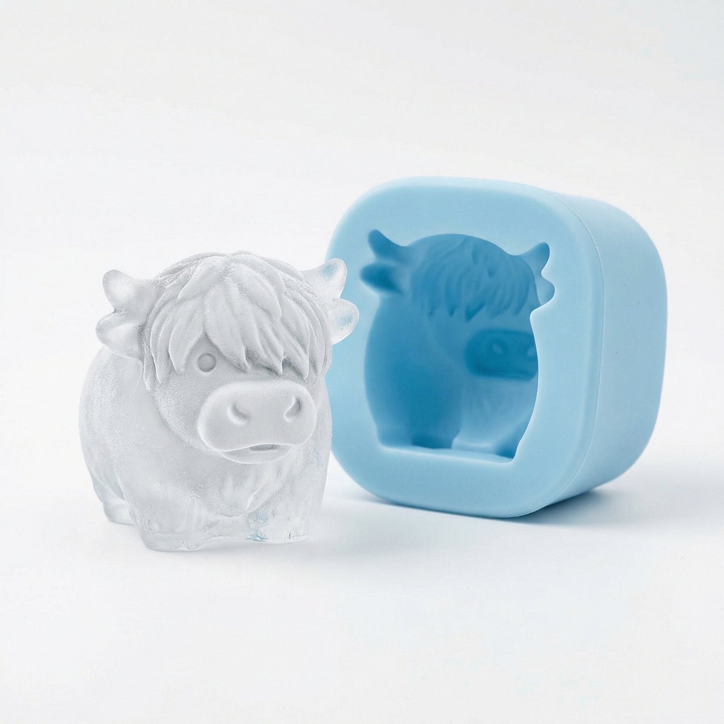 🔥LAST DAY SALE$ 9.99!!⚡50K+ SOLD!🐮 Mini Highland Cow Ice Cube Mold – Cute 3D Ice for Drinks, Parties & Gifts