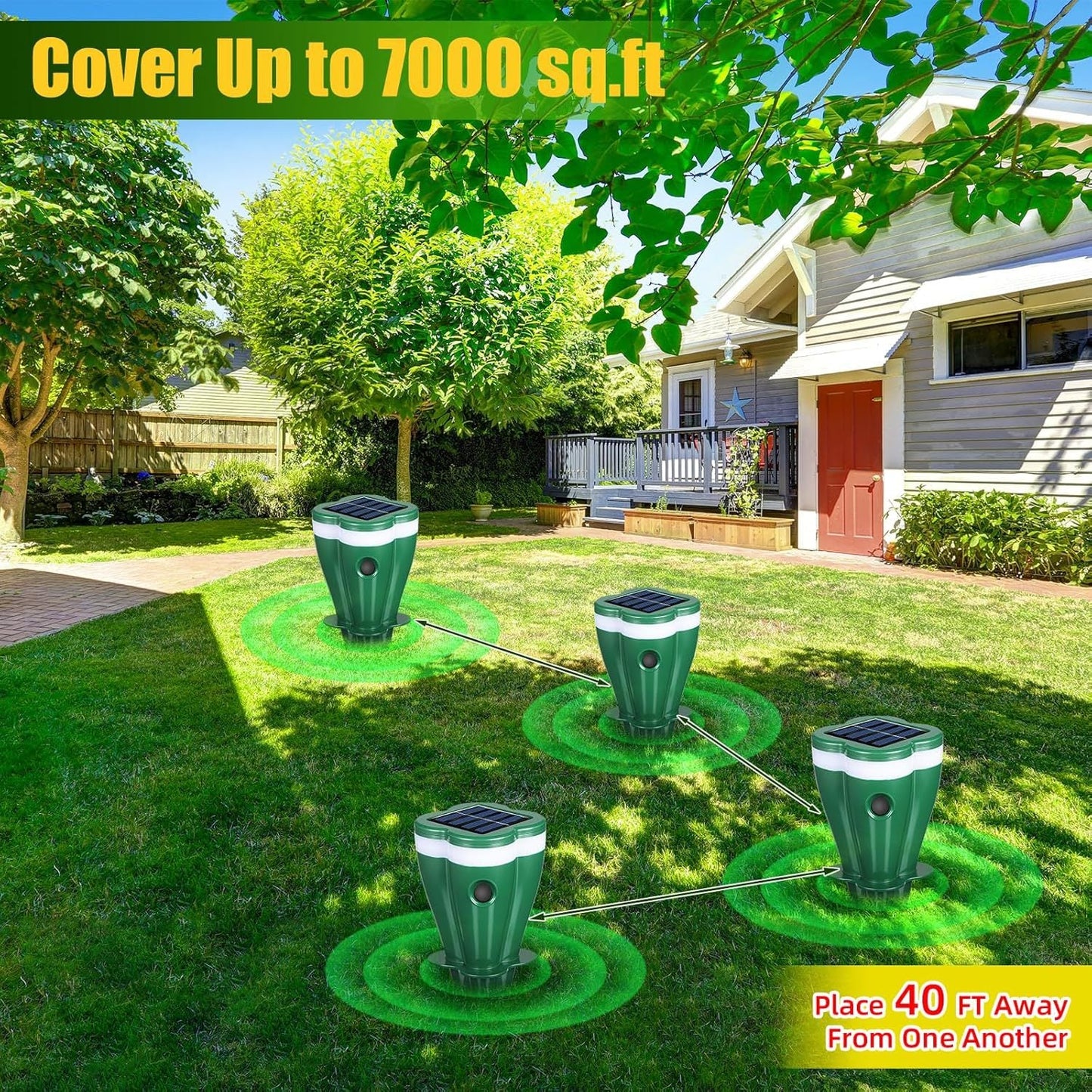 🌸Spring Sale 50% OFF☘️Solar Powered Waterproof Screw Mole Repellent