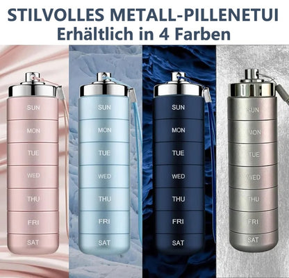 🚀 LIMITED OFFER 50% OFF – Shop Now! 🧳💊Metal Travel Pill Organizer
