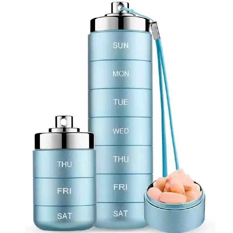 🚀 LIMITED OFFER 50% OFF – Shop Now! 🧳💊Metal Travel Pill Organizer