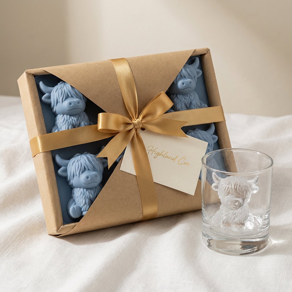 🔥LAST DAY SALE$ 9.99!!⚡50K+ SOLD!🐮 Mini Highland Cow Ice Cube Mold – Cute 3D Ice for Drinks, Parties & Gifts