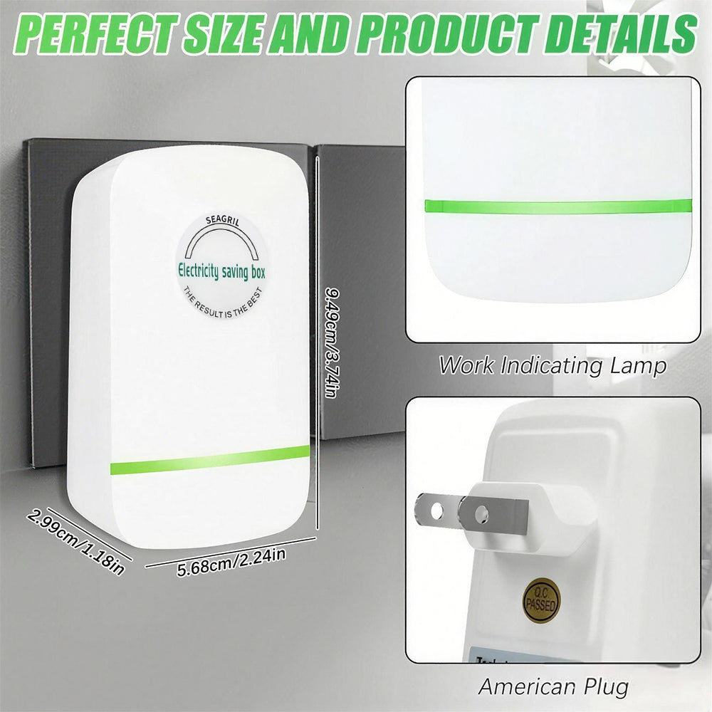 ⚡Last Day Sale Plug-In Power Box with US Plug ✨ Reduce Electricity Bill & Energy Waste