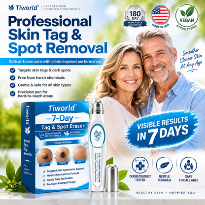 FDA Registered Facility |  7-Day Skin Tag & Spot Eraser Painless & Scar-Free Advanced Imperfection Removal Rollerball Pen