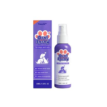Tiworld® Pet Oral Spray ✅ Freshen Breath, Remove Tartar & Promote gum regeneration, stabilize teeth 🦷-$AC