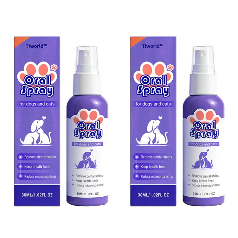 Tiworld® Pet Oral Spray ✅ Freshen Breath, Remove Tartar & Promote gum regeneration, stabilize teeth 🦷-$AC