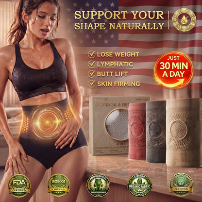 🏆Ends Today: 70% OFF! 💦🍕SEAGRIL®𝐌𝐨𝐫𝐢𝐧𝐠𝐚 & 𝐁𝐞𝐫𝐛𝐞𝐫𝐢𝐧𝐞 4‑In‑1 Micro‑Particle Sculpting & Fat‑Burn Shorts