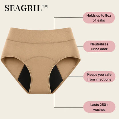🌸💖Last Day 50% OFF|SEAGRIL™ 100% Leak-Proof Underwear 4-pack