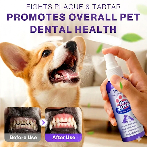 🦷 Tiworld™ Pet Oral Spray | Fresher Breath, Zero Brushing