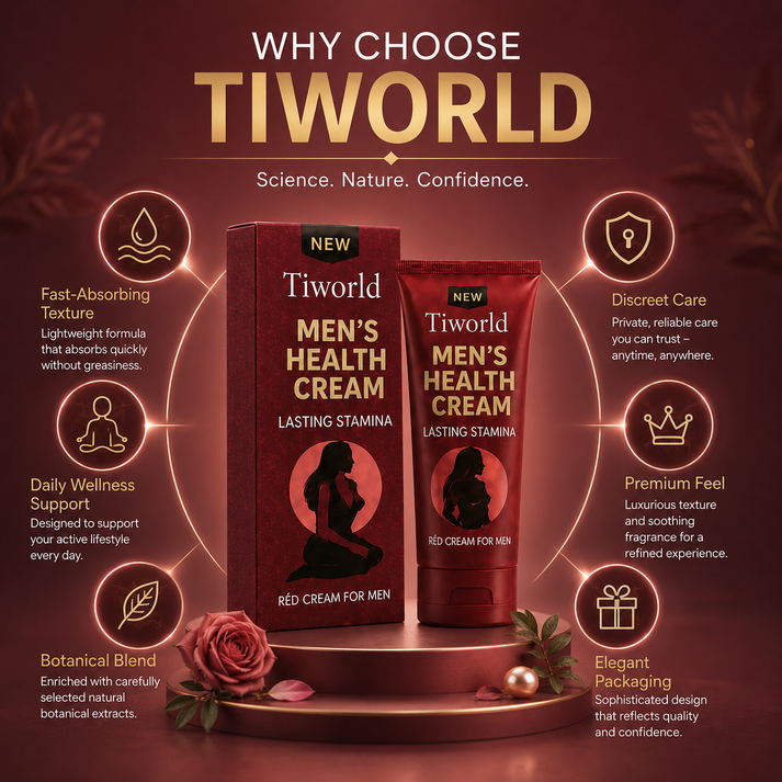 Tiworld® Cream for Men | Increase your penis size by up to 4.5 cm in just 7 days!