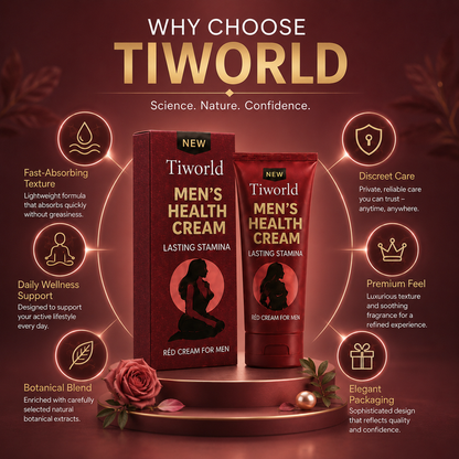 Tiworld® Cream for Men | Increase your penis size by up to 4.5 cm in just 7 days!