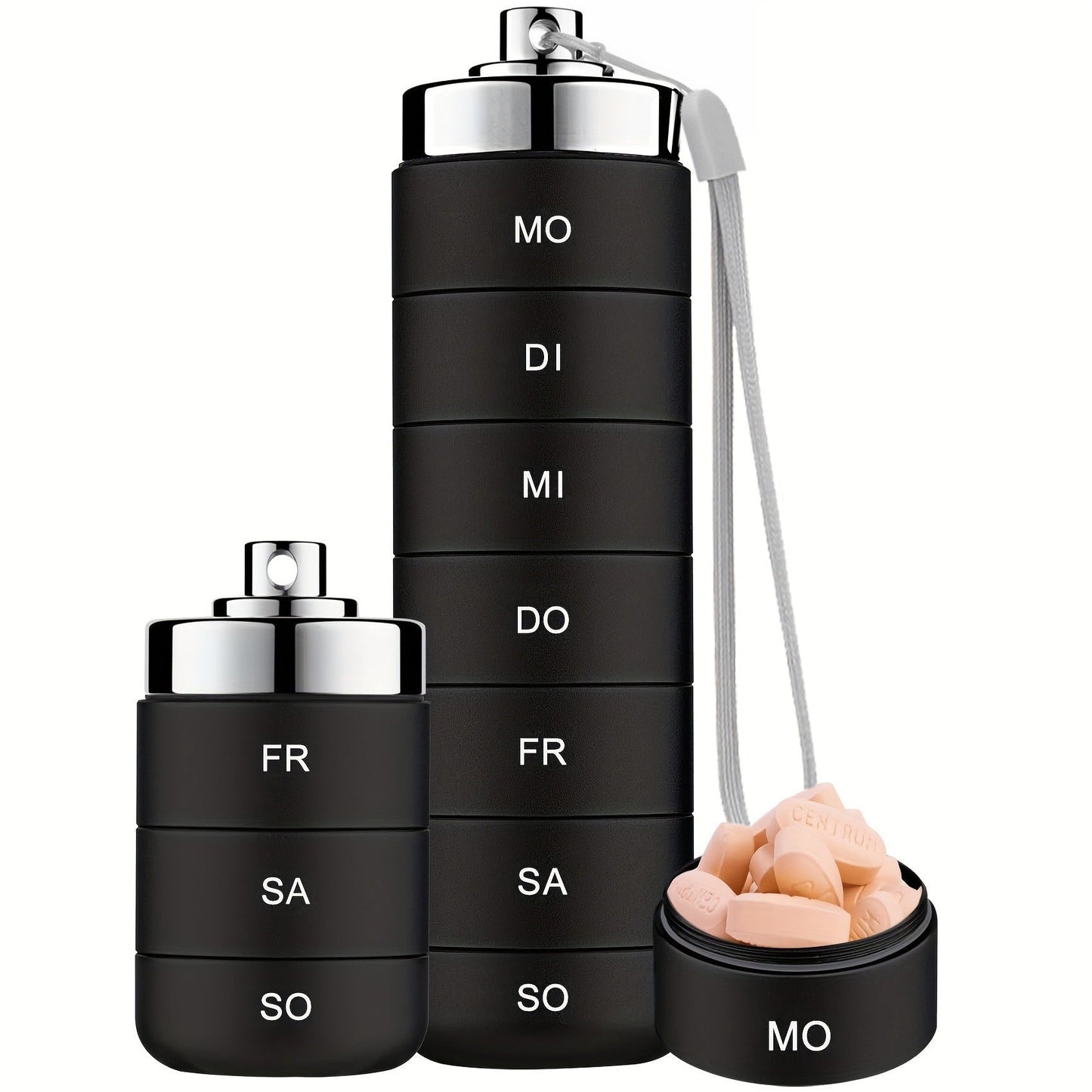 🚀 LIMITED OFFER 50% OFF – Shop Now! 🧳💊Metal Travel Pill Organizer