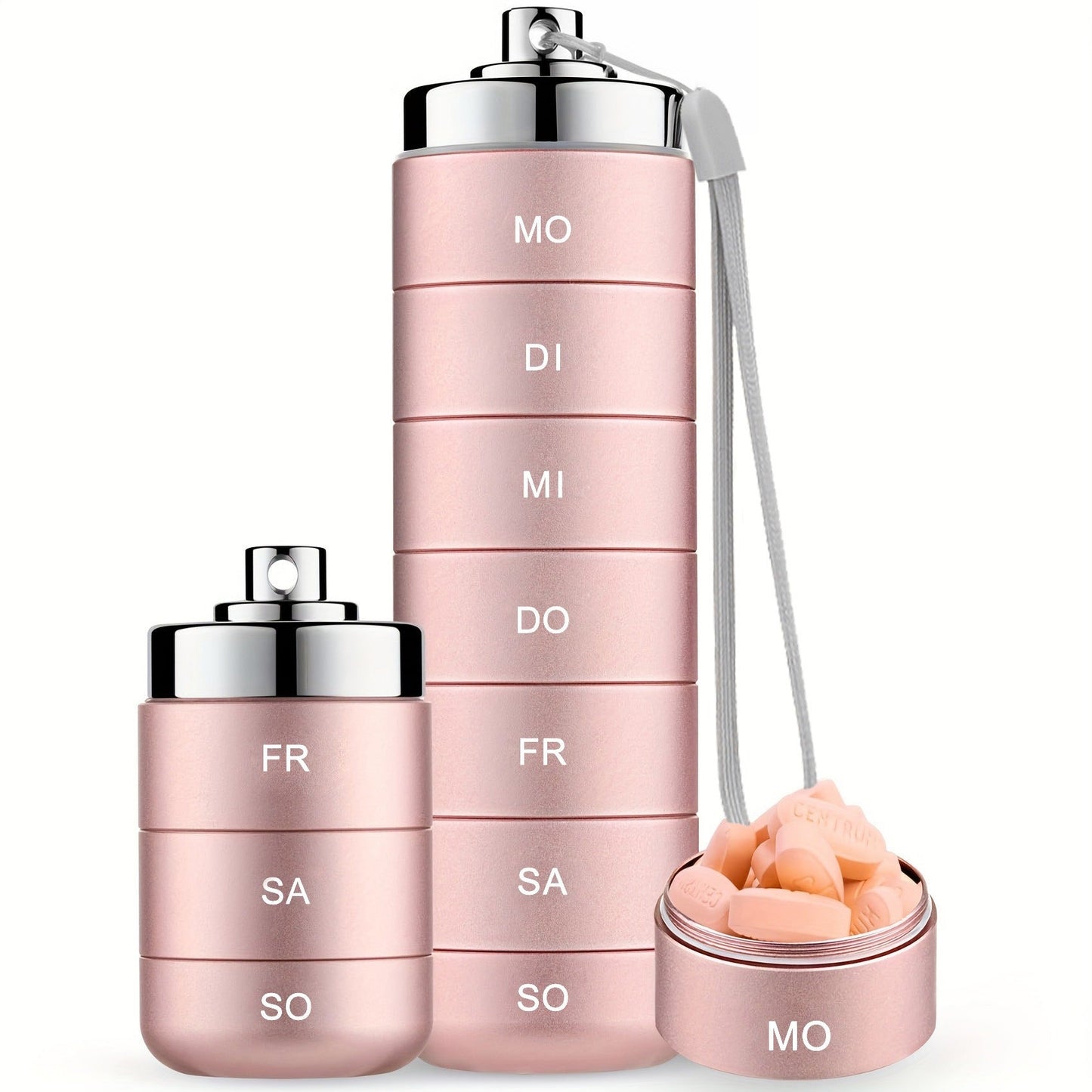 🚀 LIMITED OFFER 50% OFF – Shop Now! 🧳💊Metal Travel Pill Organizer