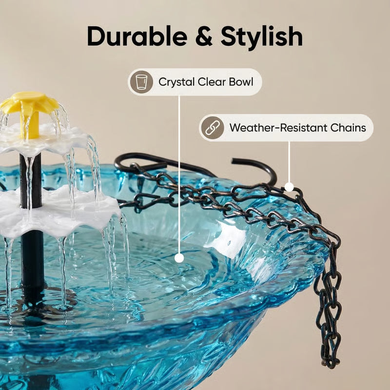 🎉 Special Offer Today Only!🐦Solar Cascade Hanging Bird Bath Fountain🎉