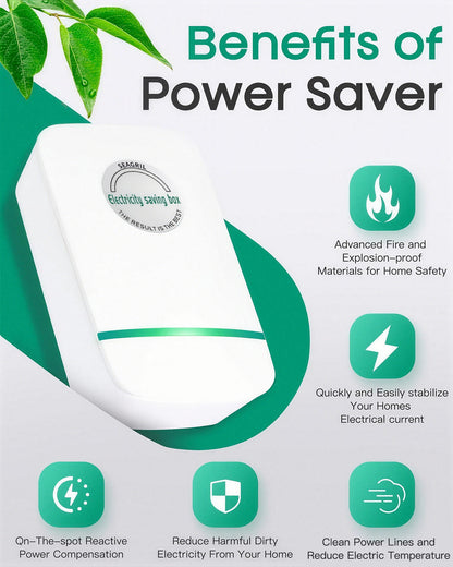 ⚡Last Day Sale Plug-In Power Box with US Plug ✨ Reduce Electricity Bill & Energy Waste