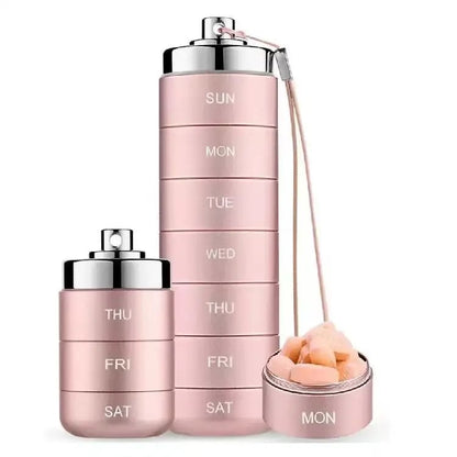 🚀 LIMITED OFFER 50% OFF – Shop Now! 🧳💊Metal Travel Pill Organizer