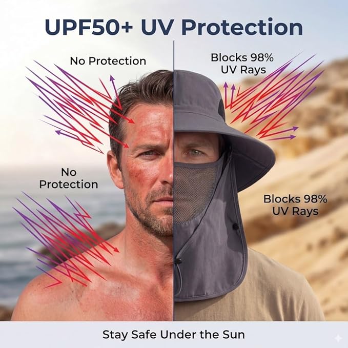 🔥LAST DAY 47% OFF🎣- Unisex Adventure Shield - Extreme UV Protection for All Terrains