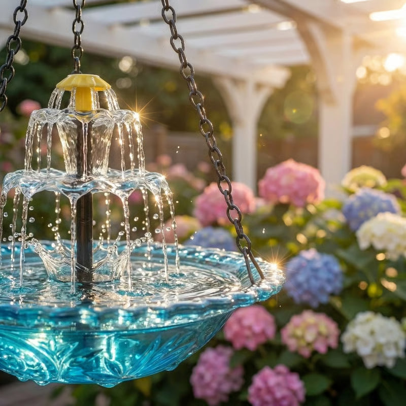 🎉 Special Offer Today Only!🐦Solar Cascade Hanging Bird Bath Fountain🎉