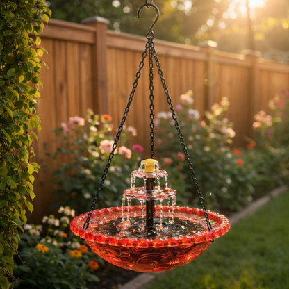 🎉 Special Offer Today Only!🐦Solar Cascade Hanging Bird Bath Fountain🎉