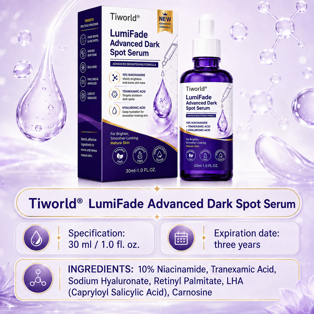 Tiworld® LumiFade Advanced Dark Spot Serum
