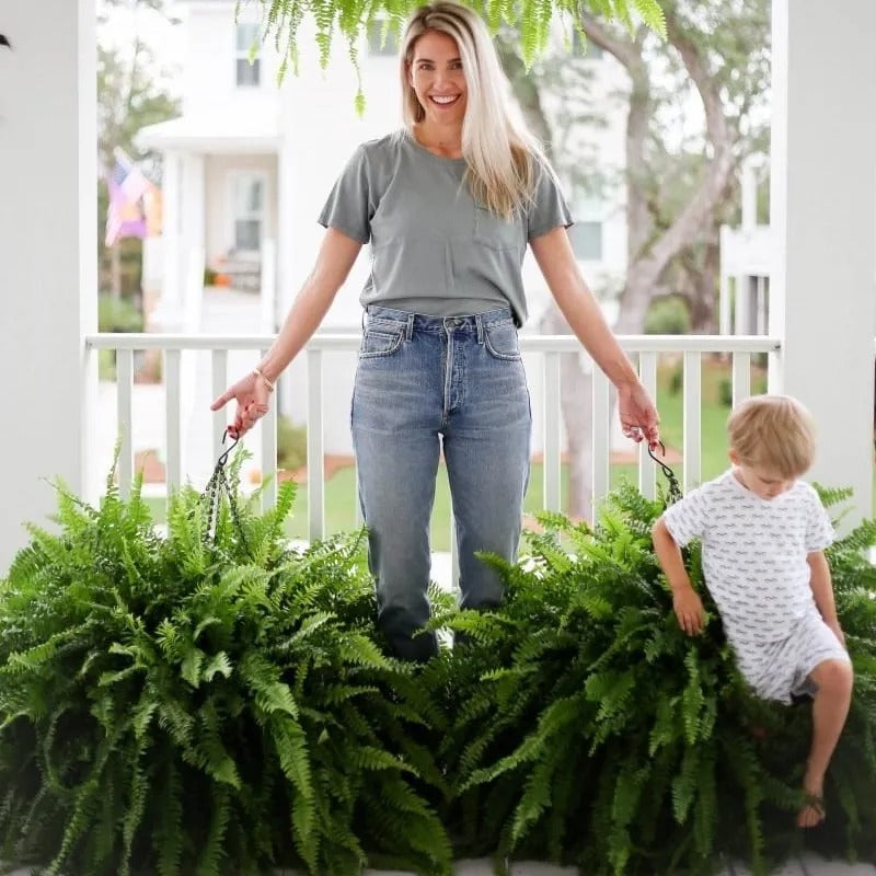 🔥BUY 1 GET 1 FREE (2 PCS)🔥48Inch Large UV Artificial Ferns With Basket--No watering, No fading