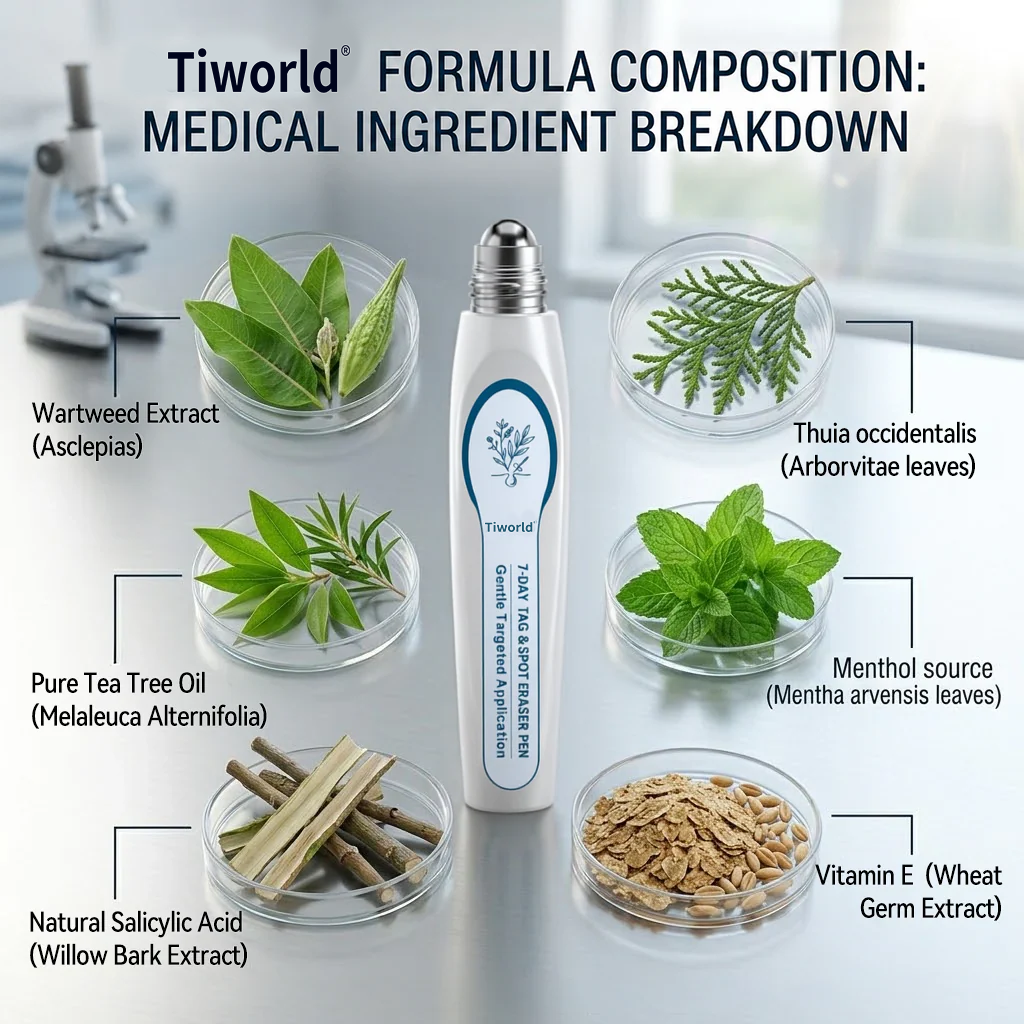 FDA Registered Facility | Tiworld® 7-Day Skin Tag & Spot Eraser Painless & Scar-Free Advanced Imperfection Removal Rollerball Pen