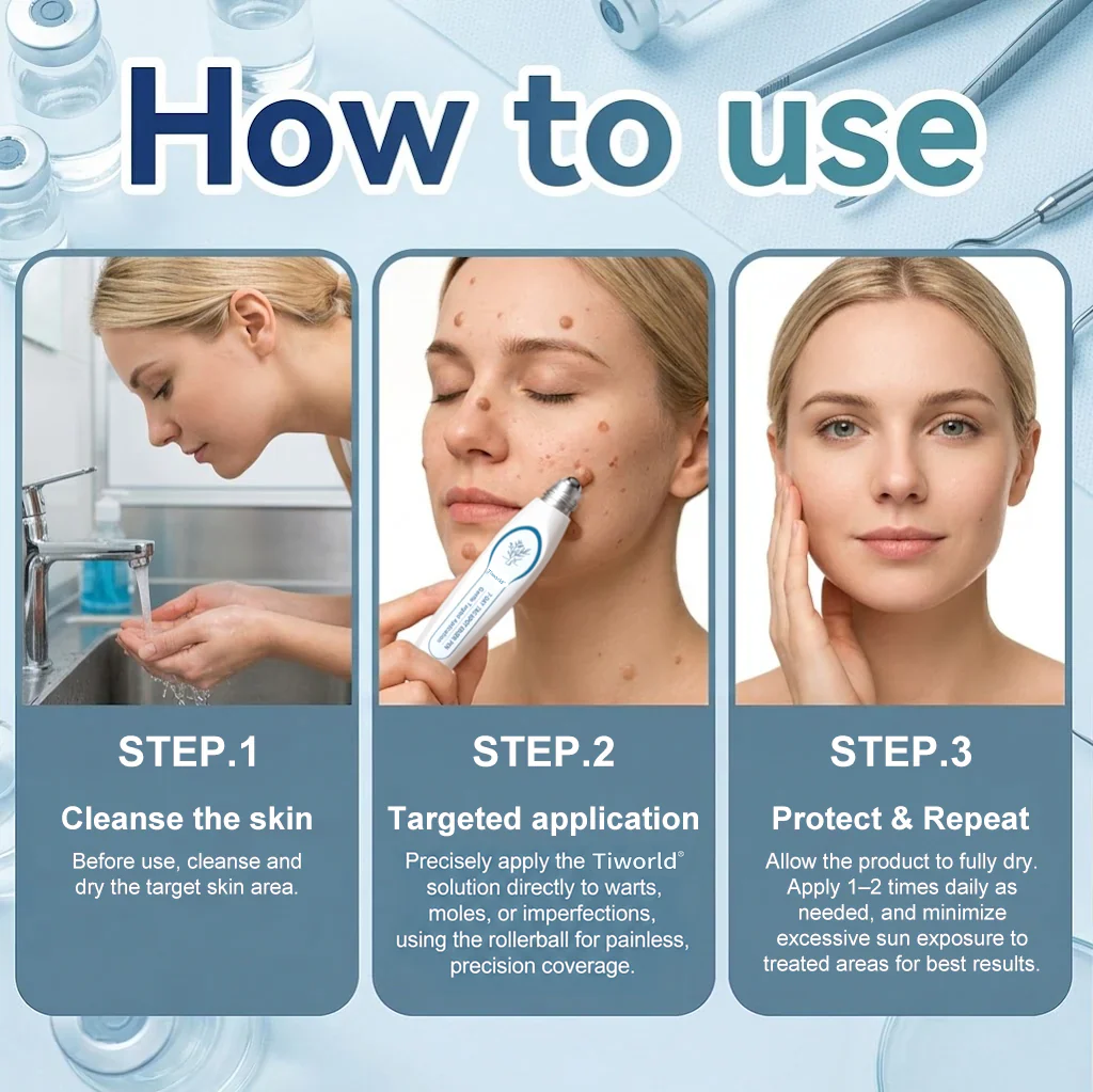 FDA Registered Facility | Tiworld® 7-Day Skin Tag & Spot Eraser Painless & Scar-Free Advanced Imperfection Removal Rollerball Pen