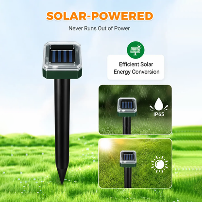 🌸Spring Sale 50% OFF☘️Solar Powered Waterproof Screw Mole Repellent