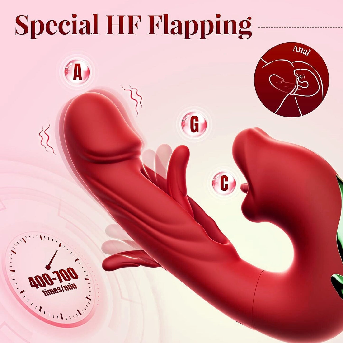 ❄️ LAST DAY 70% OFF 💋 2026 Upgraded Yagoo™ 4-in-1 Flapping & Licking Vibrator