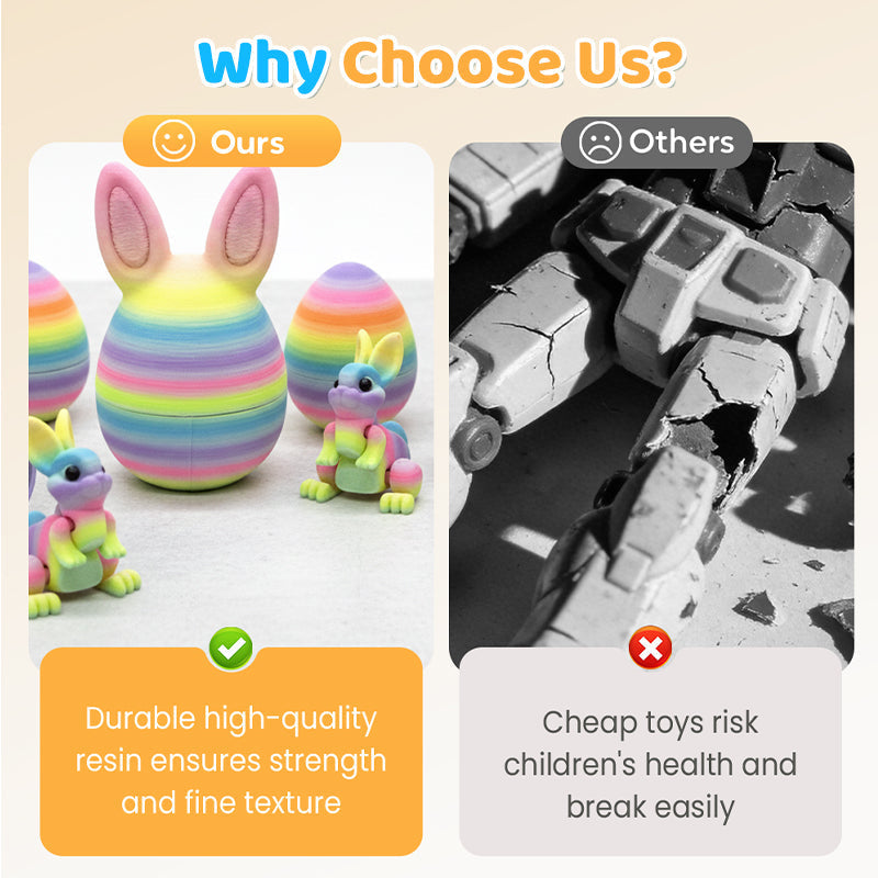 💐50% OFF ! Easter Decorative Egg – Articulated Bunny for Collectors 🎁🌷【Holiday Special】