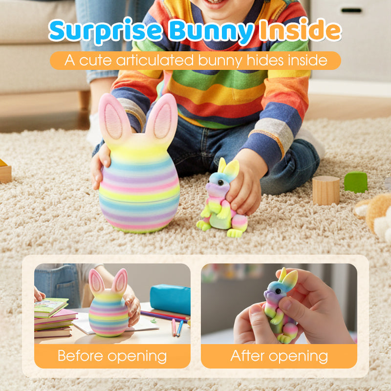 💐50% OFF ! Easter Decorative Egg – Articulated Bunny for Collectors 🎁🌷【Holiday Special】