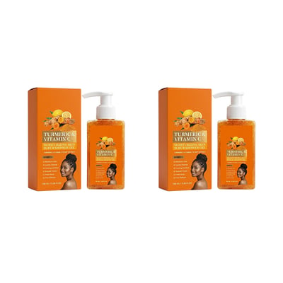 🍯 Detox & Glow! Turmeric Vitamin C Scrub Body Wash with Natural Exfoliants 🌟